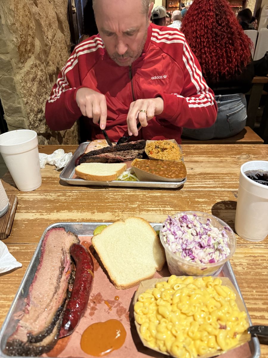 Brisket and ribs at Pinkerton's